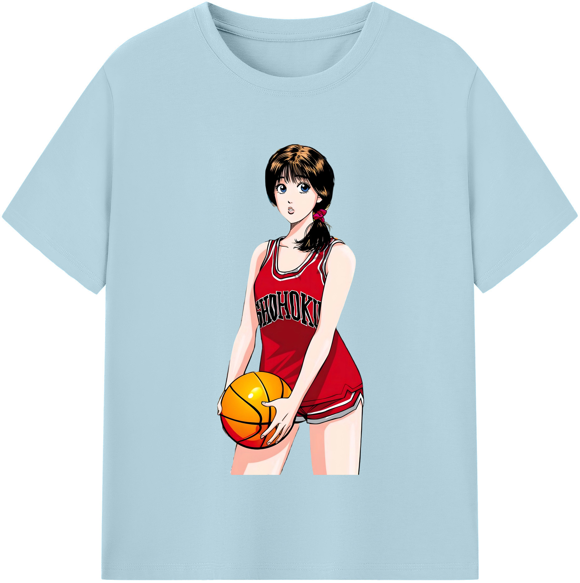 SLAM DUNK／スラムダンク 綿100％半袖Tシャツ（フロントプリント）